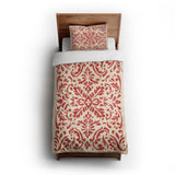Floranna Ivory & Red twin-xl - cotton - White Backing