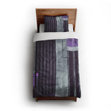 Gordian Dark Purple twin-xl - cotton - White Backing