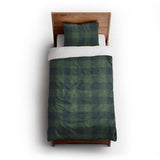 Buffalo Plaid Green Navy twin-xl - cotton - White Backing