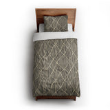 Paxton Black Taupe twin-xl - cotton - White Backing