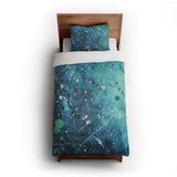 Sylvie Seafoam & Teal twin-xl - cotton - White Backing