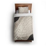 Elowin Ivory & Black twin-xl - cotton - White Backing