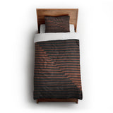 Euclid Black & Rust twin-xl - cotton - White Backing