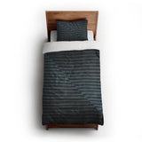Euclid Black & Slate twin-xl - cotton - White Backing