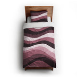 Sinuous Maroon Monochrome twin-xl - cotton - White Backing