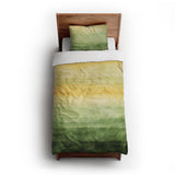 Ruidoso Green & Yellow twin-xl - cotton - White Backing