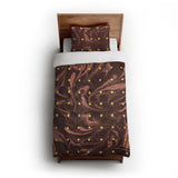 Acid Burn Clay & Yellow twin-xl - cotton - White Backing