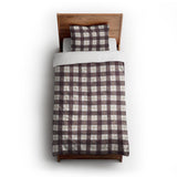 Wallace Plaid Maroon & Gold twin-xl - cotton - White Backing