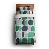 Otto Turquoise twin-xl - cotton - White Backing