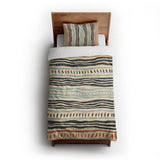 Delsin Blue & Orange twin-xl - cotton - White Backing