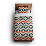 Jasper Blue & Red twin-xl - cotton - White Backing