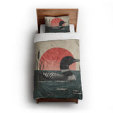 Sunset Loon twin-xl - cotton - White Backing