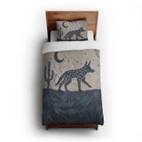 Desert Coyote Midnight & Dusty Blue twin-xl - cotton - White Backing