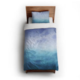 Micah Watercolor Blue & Teal twin-xl - cotton - White Backing