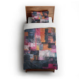 Heidi Blue & Purple twin-xl - cotton - White Backing