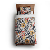 Caroline Blue & Red twin-xl - cotton - White Backing