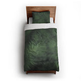 Andromeda Watercolor Navy & Kelly Green twin-xl - cotton - White Backing