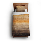 Ruidoso Brown & Orange twin-xl - cotton - White Backing