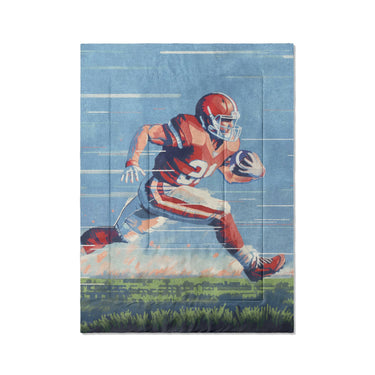 8 Bit Running Back in Twin XL (68" x 92") Size