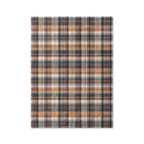 MacPherson Plaid Navy & Gold in Twin XL (68" x 92") Size