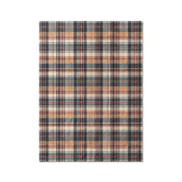 MacPherson Plaid Navy & Gold in Twin XL (68" x 92") Size