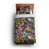 Umberto Black Multicolor in Twin XL (68" x 92") Size