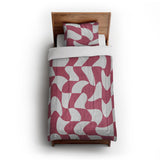 Twyla Checkered Fuchsia in Twin XL (68" x 92") Size
