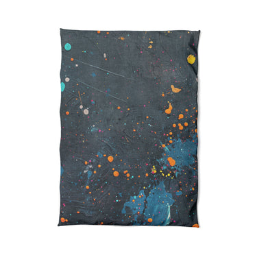 Jacob Navy & Orange in Twin XL (68" x 92") Size