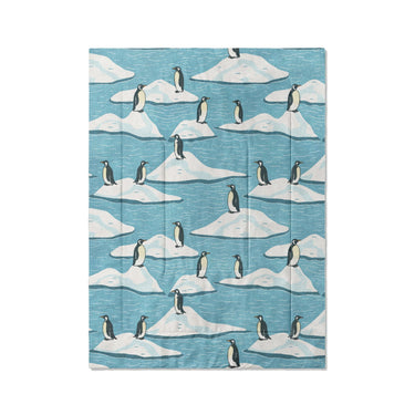 Arctic Penguins in Twin XL (68" x 92") Size