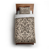 Floranna Ivory & Black in Twin XL (68" x 92") Size
