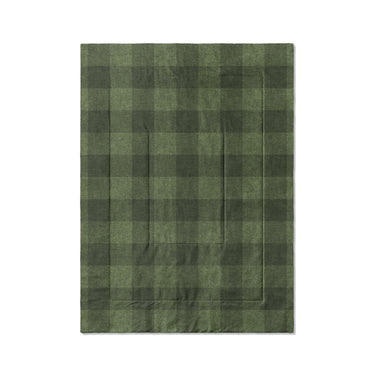 Buffalo Plaid Dark Olive in Twin XL (68" x 92") Size