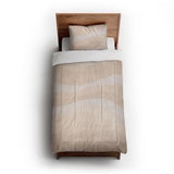 Sinuous Ivory Monochrome in Twin XL (68" x 92") Size