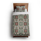 Georgiana Green & Deep Cerise in Twin XL (68" x 92") Size