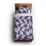 Twyla Checkered Periwinkle in Twin XL (68" x 92") Size