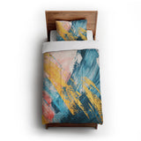 Egon Blue & Yellow in Twin XL (68" x 92") Size