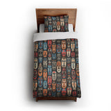 Tribal Masks in Twin XL (68" x 92") Size