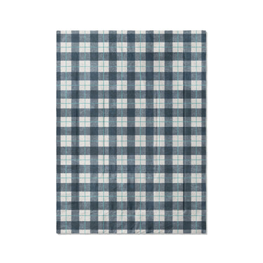 Wallace Plaid Blue & Teal in Twin XL (68" x 92") Size
