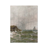 Stormy Narragansett Pier by Thomas Bircher in Twin XL (68" x 92") Size