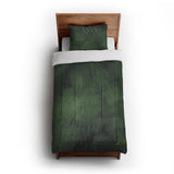 Andromeda Watercolor Navy & Kelly Green in Twin XL (68" x 92") Size