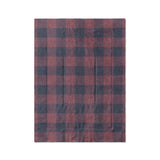 Buffalo Plaid Maroon & Navy in Twin XL (68" x 92") Size
