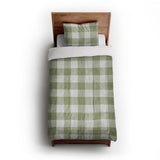 Buffalo Plaid Light Sage in Twin XL (68" x 92") Size