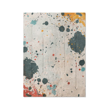 Colin Paint Splatter Multicolor in Twin XL (68" x 92") Size