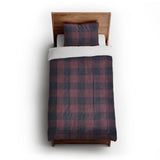 Buffalo Plaid Maroon & Navy in Twin XL (68" x 92") Size