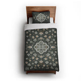 Fenwick Green & Orange in Twin XL (68" x 92") Size