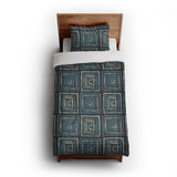 Diego Black & Blue in Twin XL (68" x 92") Size