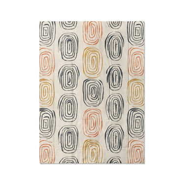 Horatio Ivory & Orange in Twin XL (68" x 92") Size