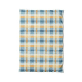 Monroe Plaid Blue & Yellow in Twin XL (68" x 92") Size
