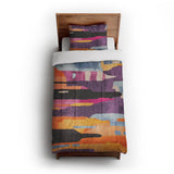 Raheem Orange & Purple in Twin XL (68" x 92") Size