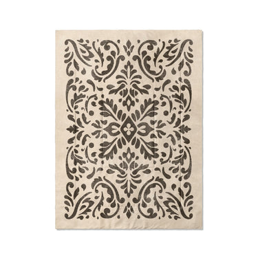 Floranna Ivory & Black in Twin XL (68" x 92") Size