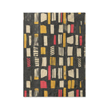 Milo Black, Red, & Yellow in Twin XL (68" x 92") Size